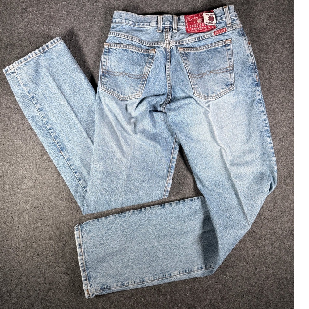 Lucky Brand Y2K 182 Dungarees of America Jeans Mens 30x34 Boot Cut USA Made